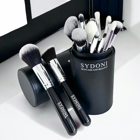 SYDONI 15 PIECE PROFESSIONAL MAKEUP BRUSH SET with Travel Case