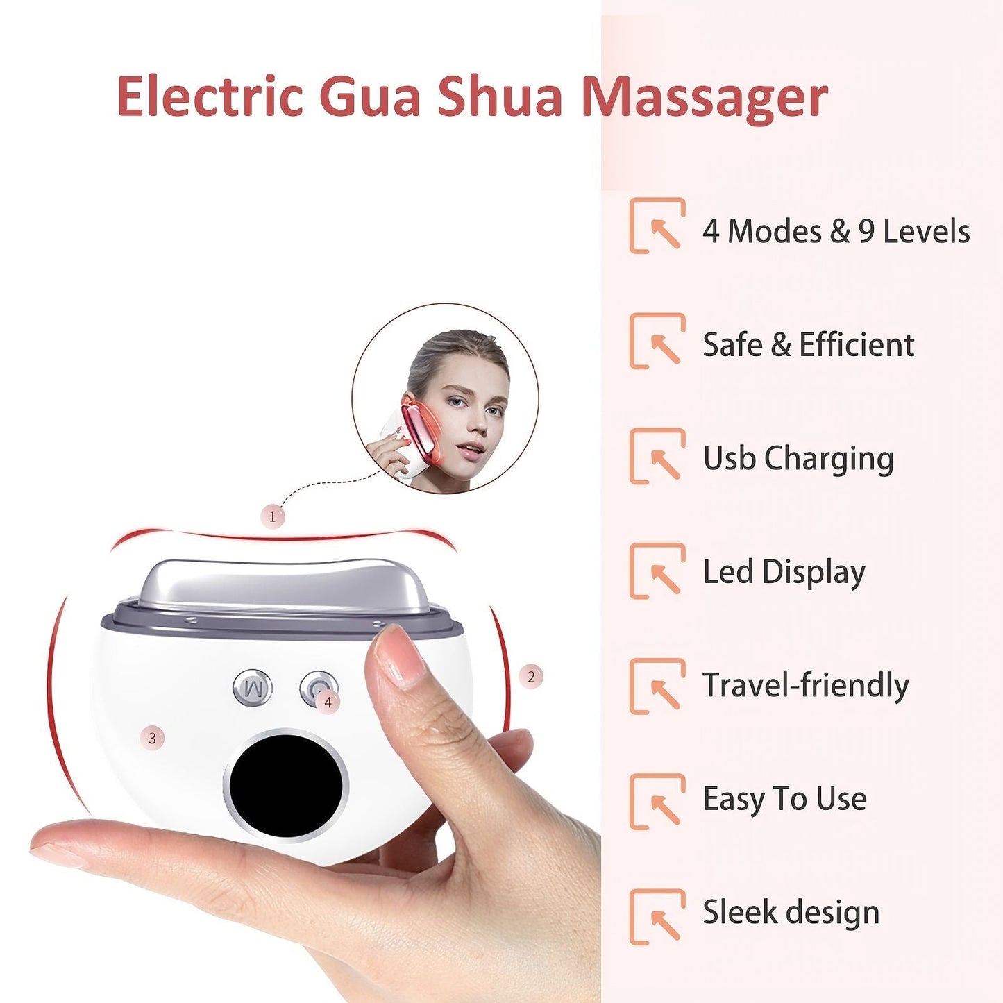 Electric Gua Sha Massager – Facial Sculpting Tool