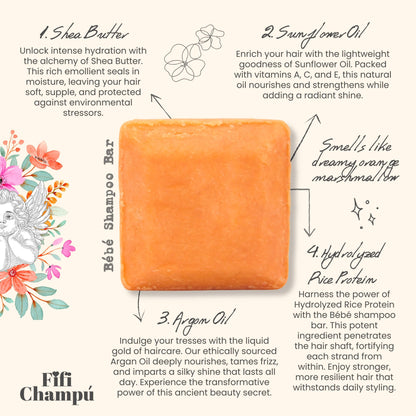 Bébé Shampoo Bar – Gentle Protein Hair Care