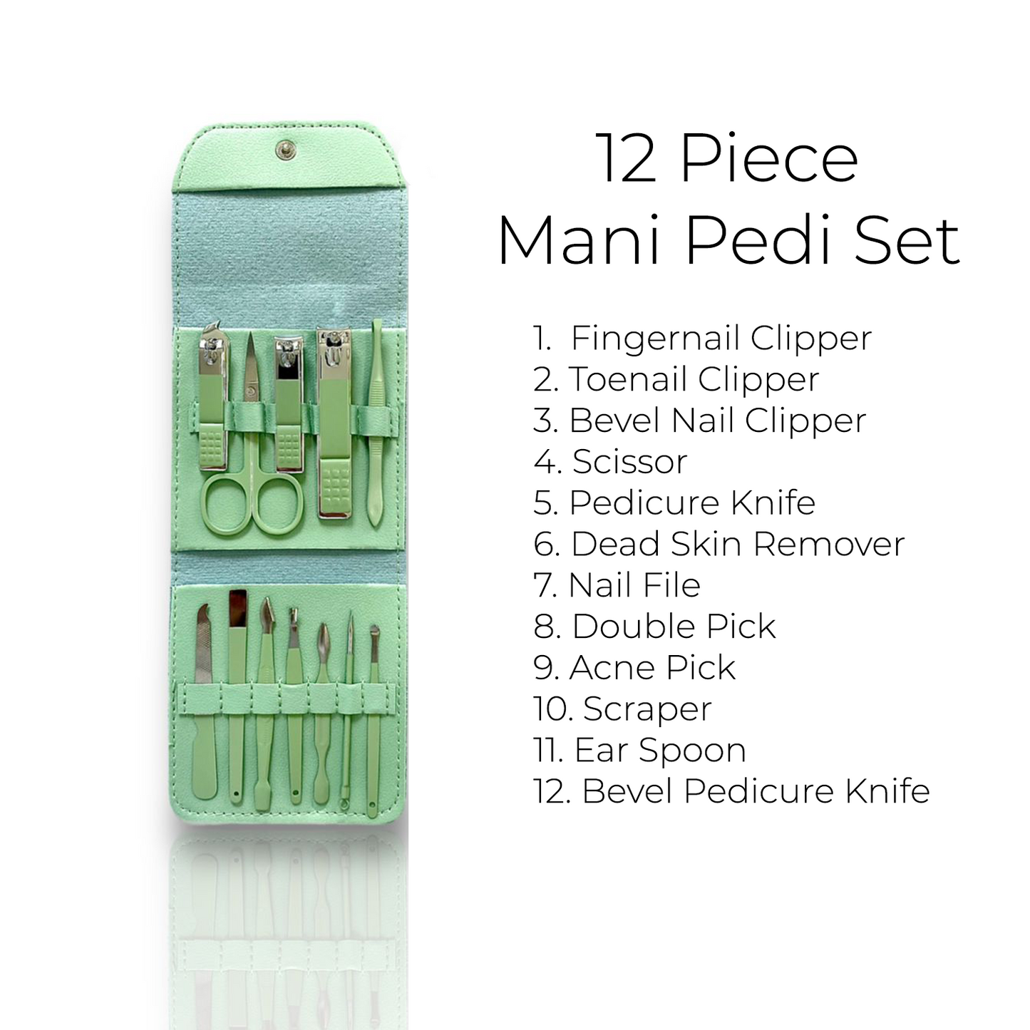 Mint 12 Piece Nail Care Set
