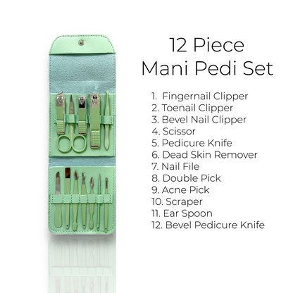 Mint 12 Piece Nail Care Set